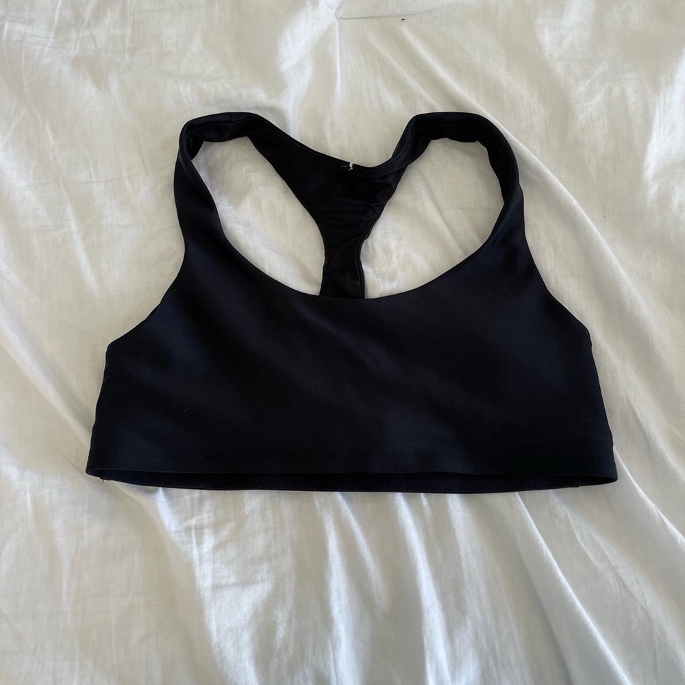 Alo Yoga Black Racerback Airlift Sports Bra